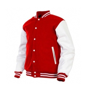 Abrigo de invierno Letterman Varsity de alta calidad para hombre, chaqueta de talla grande estándar transpirable de piel de oveja de punto de lana de cuero genuino - Product Image 3