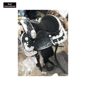 Sillín de Caballo de Carreras de Cuero Genuino Estilo Inglés Real International Saddlery, Modelo RWB-06, Gama Estándar, Colores Personalizados - Product Image 1