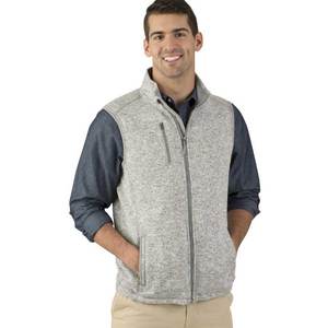 Créateurs de mode Sublimation blanc décontracté mélange de Polyester hommes doux polaire gilet polaire gilet pour hommes avec impression personnalisée Logo étiquettes - Product Image 4