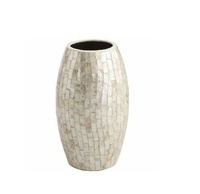 Vases à fleurs en nacre, blanc et coloré, pour la décoration de la maison, pot à fleurs décoratif, vase pour hôtel/entrée de maison, en vente