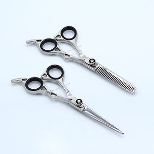 Ciseaux de coiffeur de coiffure de qualité supérieure ciseaux de rasoir à vis réglables ciseaux de coiffeur de coupe de cheveux lames droites - Product Image 3