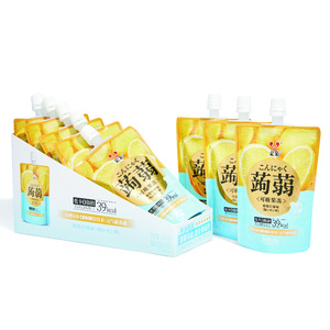 130g de gelée de <span class=keywords><strong>konjac</strong></span> en gros OEM Fabricant Orihiro Technique Conservateur Gelée aromatisée au citron sans conservateur - Product Image 5