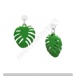 Pendientes de resina únicos color-Block para mujer - Product Image 3