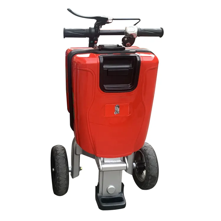 Scooter elétrico dobrável, scooter portátil de tamanho completo para bateria de lítio leve aprovado