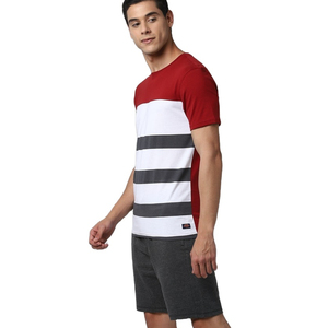 Camisetas 260 Gsm de talla grande, Camiseta de algodón de peso pesado, camiseta de lujo de gran tamaño, estampado de hojaldre 3D, logotipo sólido, colores, Media manga para hombres - Product Image 4