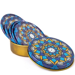 MANDALA azul estampado y caja de seis de té de montaña-MAT de Turquía - Product Image 1