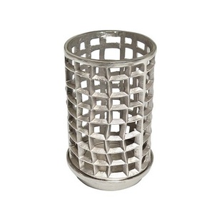 Bougeoir en aluminium couleur argent avec cheminée en verre Bougeoir de taille et de forme personnalisées à vendre - Product Image 4