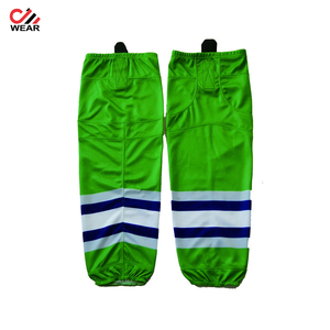 Chaussettes de hockey sur glace de couleur et de taille personnalisées-Ensembles de logo personnalisé respirant en polyester 100% de qualité professionnelle - Product Image 5