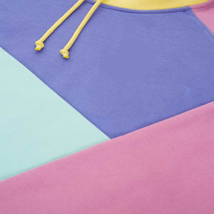 Sweat à capuche bloc pour adultes, hoodie à la mode avec poches avant, - Product Image 3