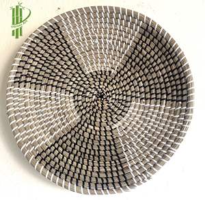 High Quality Seagrass <b>Plate</b> With Plastic Strings Wall <b>Decorations</b> - Product Image 4