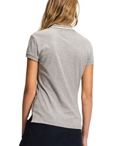 T-shirts personnalisés pour femmes grandes tailles, style sportif, col formel, avec tissu polaire respirant à motif uni, manches courtes - Product Image 2