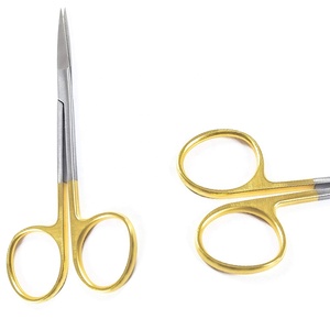 Vente flash - Ciseaux à iris professionnels SURGIMPEX en acier inoxydable, manche doré, ciseaux chirurgicaux médicaux de haute qualité, certifiés CE - Product Image 4