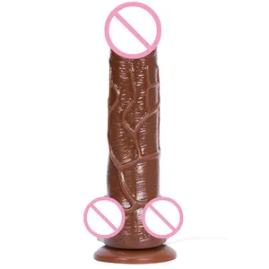 Vente en gros de godes de pénis pour hommes pour femmes énormes jouets réalistes sexe adulte gode en silicone sex toys femmes vibrateur