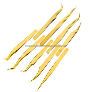 Pinzas para pestañas de acero inoxidable de calidad Superior, herramienta de maquillaje con punta puntiaguda para aplicar pestañas postizas - Product Image 4