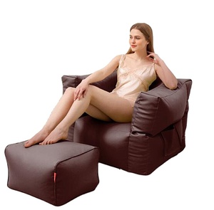 Puf portátil para adultos, sofá, silla de bean bag suave, impermeable, precio de fábrica, venta al por mayor - Product Image 4