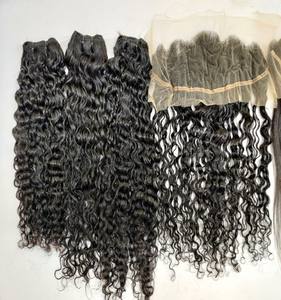 100% vierge indienne brute non traitée HD pour les extensions de fermeture 2by6 13by4 13by6 4by4 Machine Double trame 10a Grade - Product Image 5