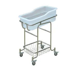 YKB005-Y2 medical supplier manufacture hospital baby cot stainless steel infant bed