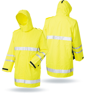 Quality Reflective Safety Motorcycle Jacket Waterproof Raincoat High Visibility Riding Jacket Men Wholesale OEM - Product Image 4