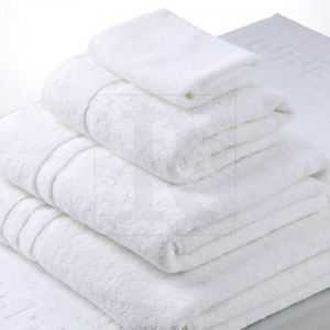 Vente en gros d'usine personnalisé doux absorbant épaissi haute densité 100% coton luxe Dobby visage ensemble de serviettes de bain - Product Image 2