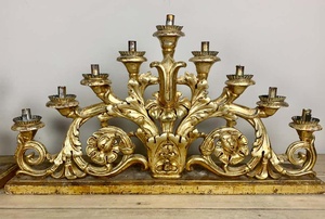 Italian giltwood candle holders - Product Image 2