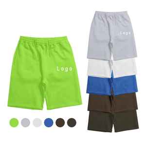 Venta caliente pantalones cortos de gimnasio para hombres 100% algodón polar francés Terry Color sólido Casual ropa de entrenamiento bolsillos ecológico francés Terry - Product Image 5