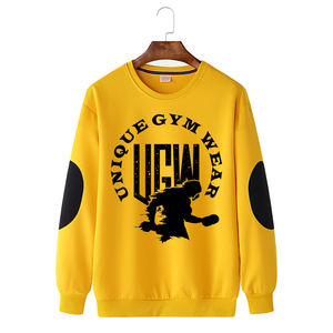 Sweat à capuche patchwork de couleur unie à col rond de haute qualité pour hommes, sur mesure, grande taille, prix de gros, différentes conceptions en éponge - Product Image 1