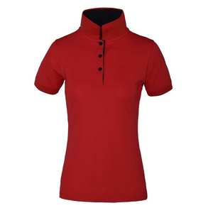 100 algodón señoras Golf Polo bordado en blanco de alta calidad Camisas poliéster cantidad personalizada cuello alto OEM - Product Image 5