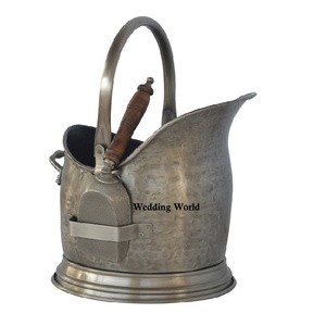 Seau à charbon vintage en métal, qualité supérieure, fait main, seau à cendres, forme personnalisée, luxe, nouveau seau à allume-feu en métal - Product Image 1