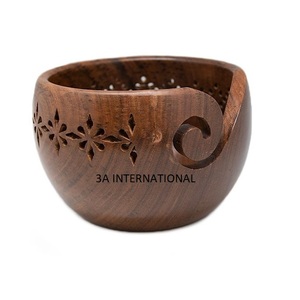 Diseño atractivo Inicio Hoteles y restaurantes Utensilios de madera Madera de Acacia Cuencos pulidos brillantes Ensalada Servir Mesa Seco - Product Image 1