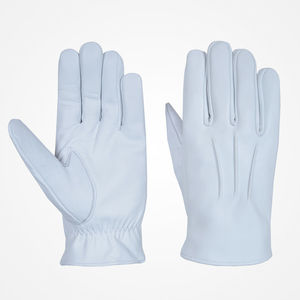 Guantes de piel de ciervo para hombre, manoplas de cuero genuino, forrados, cálidos, para conducir, para invierno - Product Image 2