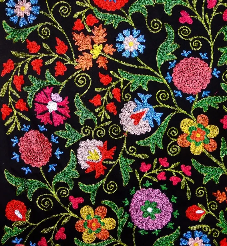Tapicería bordada de seda para el hogar, tapiz de pared decorativo para el hogar, de lujo, para sofá