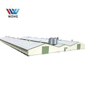 fast assemble prefabricated steel structure building prefab poultry farm control shed steel structure chicken poultry house