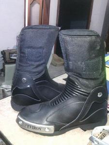 Botas de Motociclista de Cuero Profesionales para Unisex, Estilo Racing, Impermeables, Resistentes al Fuego, Tallas Grandes - Product Image 5