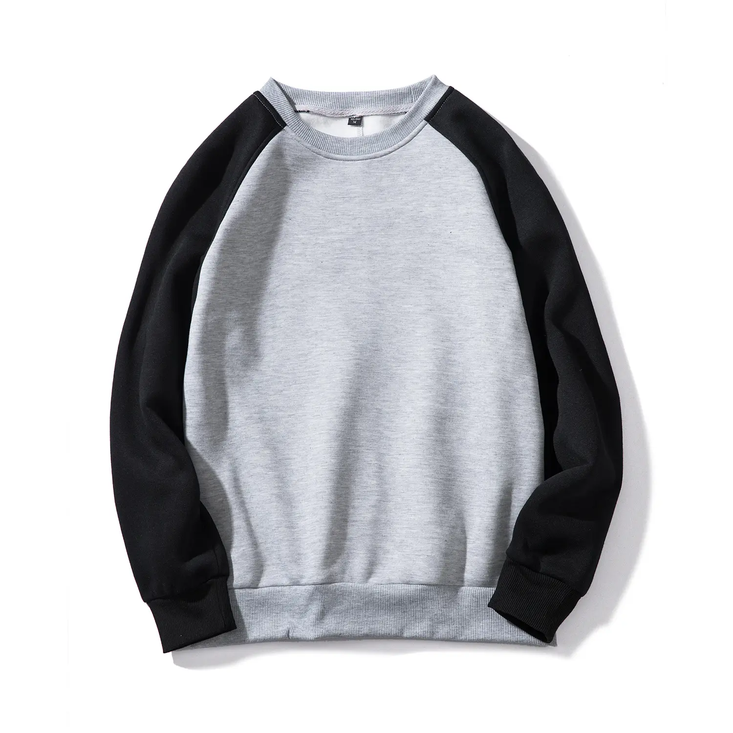 GAF grosir kaus katun kustom sweter bertudung plus bertudung Premium Sweatshirt Crewneck pria Pullover Logo bordir cetak