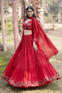 Última Colección de Vestidos Étnicos Pakistaníes e Indios para Mujer, Lahnga Choli, Vestido de Novia 2021, Compra en Línea, Surat, India - Product Image 3