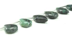 Cuentas de Briolette con forma de Esmeralda verde Natural, 10 unidades - Product Image 5