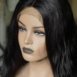 Alta calidad India Raw Virgin Remy Hair Pelucas frontales Encaje completo Negro Mujeres Extensiones de cabello humano recto - Product Image 2