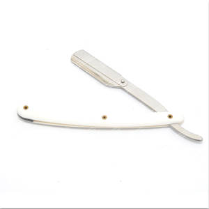 Cuchilla de afeitar de acero inoxidable blanca y plateada, cuchillo de afeitar, herramientas de extensión de cabello - Product Image 1