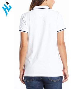 2025 nouveau logo personnalisé à la mode à manches courtes 100% T-shirt polo en polyester pour les femmes - Product Image 3