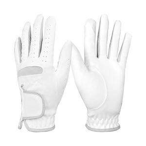Gants de golf sur mesure haut de gamme en cuir Cabretta et PU, design hybride, personnalisation de la marque, tailles homme, OEM Xiamen, durabilité, sport - Product Image 3