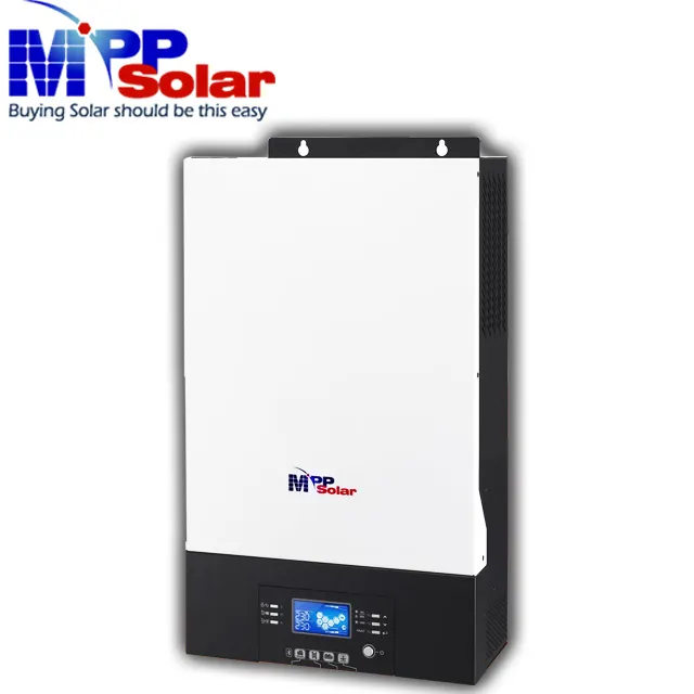 MPP Solar inverter 5000w 48v 230v PV input 145v 80A MPPT solar charger ac charger 60A zero Transfer time pure sine wave