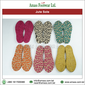 Material de yute personalizado de alta calidad, suelas hechas a mano para compradores a granel, categoría de producto de precio bajo - Product Image 2