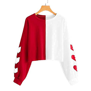 Sudaderas con capucha para mujer y niña, croptop negro de gran tamaño, venta al por mayor - Product Image 5