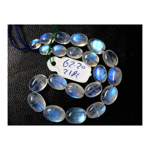 Vente en gros de perles de pierre de lune arc-en-ciel de qualité supérieure exportateur indien pierres naturelles lisses en vrac pour bijoux personnalisables - Product Image 2
