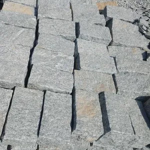 Indian Grey Granit Setts Batu Kubus Permukaan Alami Cobbles Patio Jalan Jalan Jalan Jalan Parkir Pavers Grosir Batu Paving