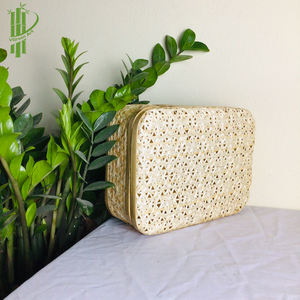 Bamboo Lunch Box Basket <b>Storage</b> Basket Decorative Natural Bamboo Wholesale ECO Friendly - Product Image 1