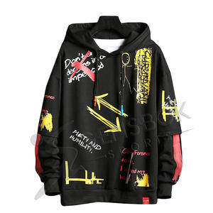 Vente en gros de sweats à capuche personnalisés de haute qualité pour hommes, unisexes, élégants, d'hiver, pulls molletonnés de créateurs de mode imprimés et décontractés - Product Image 2