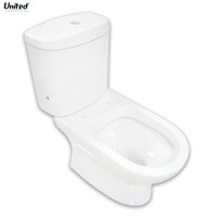 WC deux pièces élégant Aqua Coral, nouveau design, dimensions 760x360x755 mm, sanitaires en céramique pour maison et hôtel