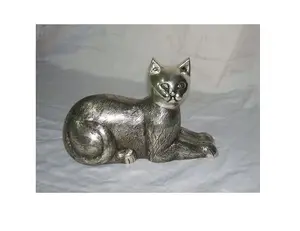 नई आधुनिक डिजाइन लक्जरी बिल्ली आकार में उत्पादों की बिक्री में लोकप्रिय डिजाइन रंगीन Cerematorium urns हस्तनिर्मित अनुकूलित