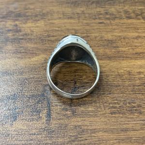 Jaipur อินเดียแหวนเงินแท้สีดำสำหรับผู้ชายดีไซน์เรียบง่ายทำมือ925 - Product Image 5